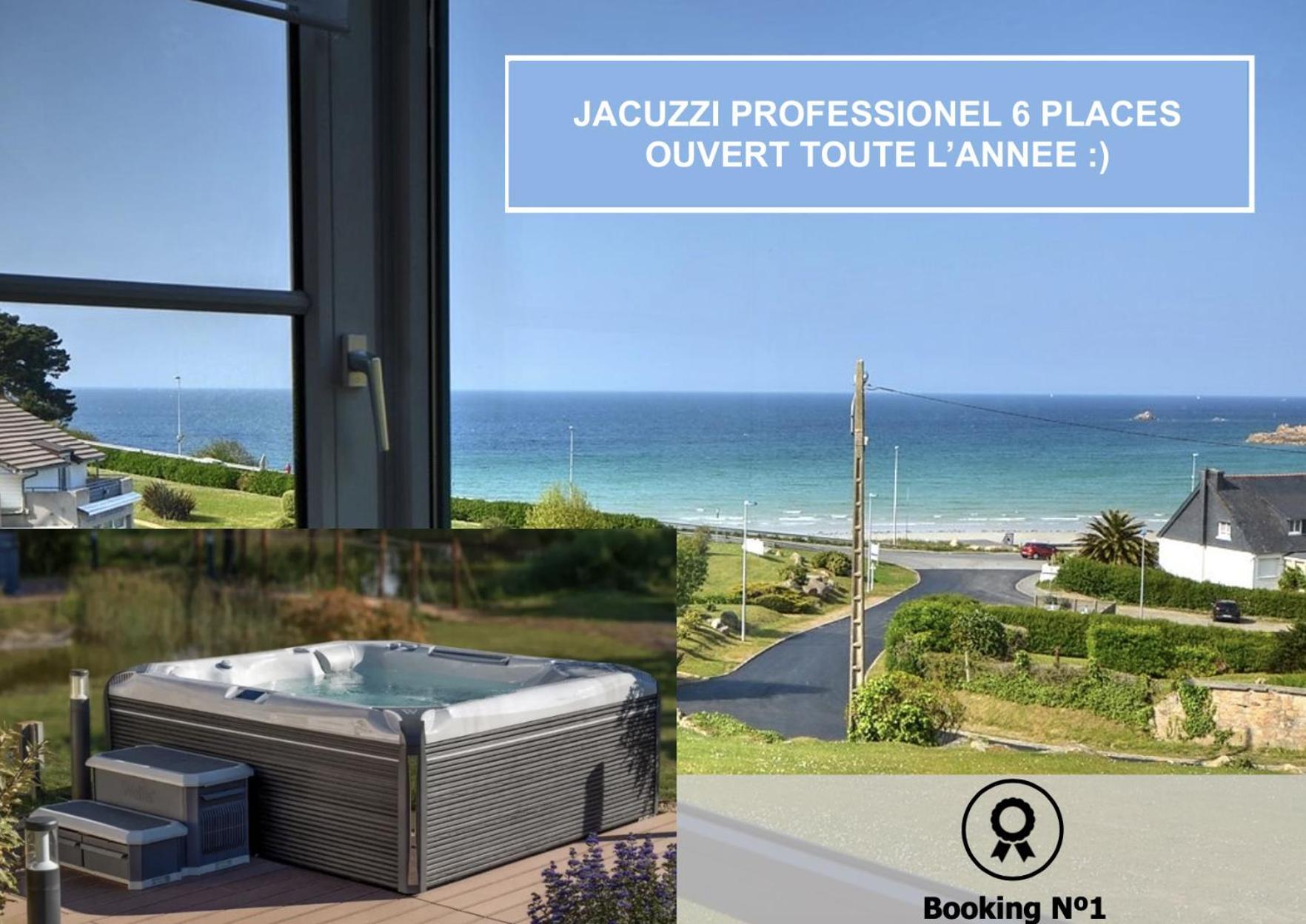 Jacuzzi Professionel Les Pieds Dans L'Eau Plage A 50 M Trévou-Tréguignec Εξωτερικό φωτογραφία